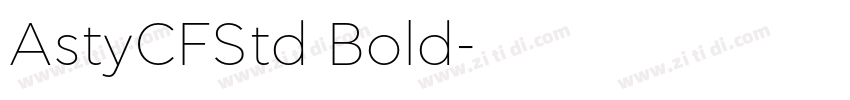 AstyCFStd Bold字体转换